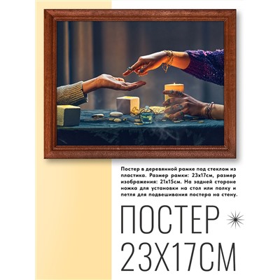 POSG-0062 Постер в рамке 23x17см Хиромантия
