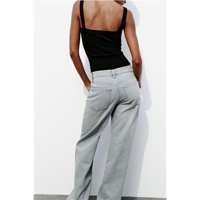 JEANS TRF ARANDELAS TIRO ALTO