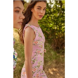 Мини-платье из тканого узора с поясом и поясом TWOSS20EL0628 TWOSS20EL0750