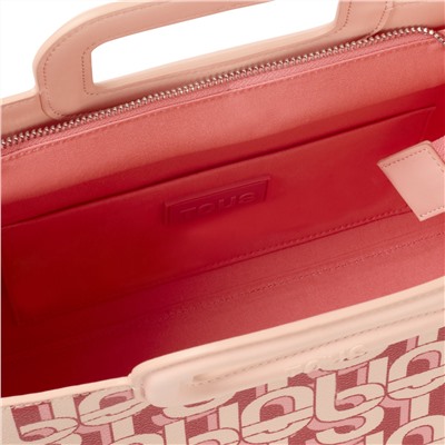 Bolso shopper Tous Manifesto - coral