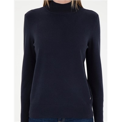 ВМС Blue Slim Fit Half Fisherman воротник свитер