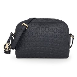 Bolso bandolera - cuero - azul marino