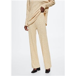Pantalón punto textura -  Mujer | MANGO OUTLET España