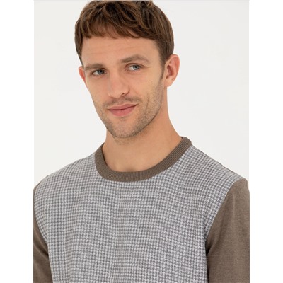 Vizon Melanj Slim Fit Bicycle Yaka Triko T -For
