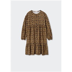 Vestido estampado flores -  Niña | MANGO OUTLET España
