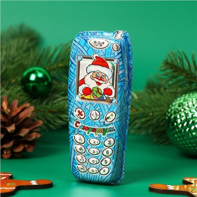 Шоколадная фигурка новогодняя "Мобильный телефон", МИКС, 60 г
