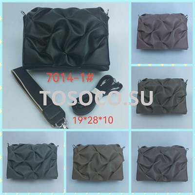 7014-1 gray сумка DOLLY экокожа 19х28х10
