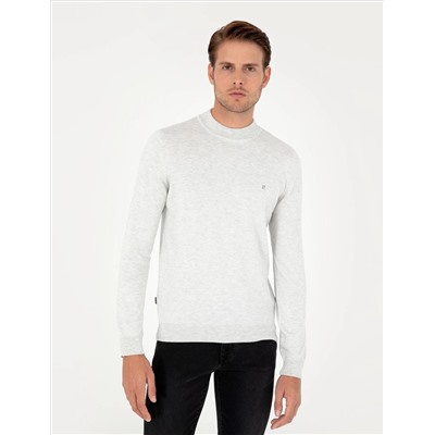 Крем melanj Slim Fit Half Fisherman воротник базовый трикотажный свитер