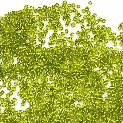 Бисер G 12/0 цв.прозрачно-салатовый блестящий/ уп.450г/ фас.1уп.