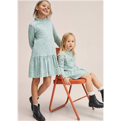 Vestido estampado canalé -  Niña | MANGO OUTLET España
