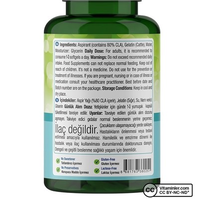 Nature's Supreme Tonalin CLA 1250 мг 120 мягких капсул