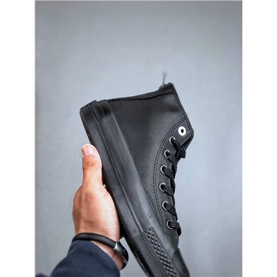 Повседневные кожаные кроссовки Convers*e Chuck 70-х годов в функциональном стиле на молнии с высоким берцем