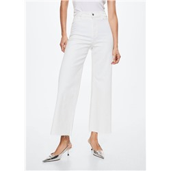 Jeans culotte tiro alto -  Mujer | MANGO OUTLET España