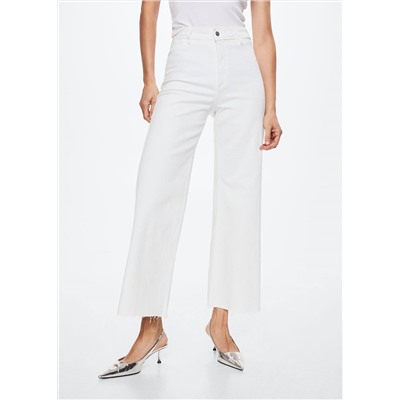 Jeans culotte tiro alto -  Mujer | MANGO OUTLET España