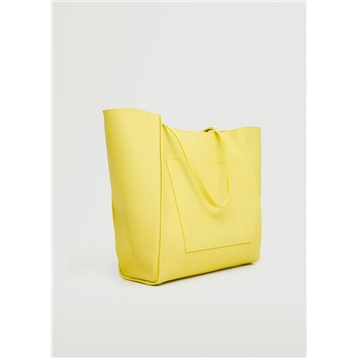 Bolso shopper bolsillo -  Mujer | MANGO OUTLET España