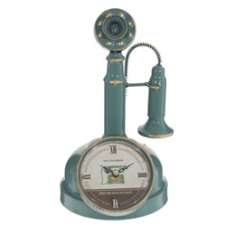 Часы настольные декоративные, L17 W19 H30 см, (1хАА не прилаг.)