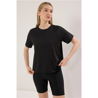 Black Diver/Scuba Fabric Offerctor Printed Sports Sports Thrit Thmss25ts00007