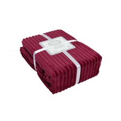 Плед KARVEN Super Soft DIAS 200*220 п/э евро Р 942 бордовый (Акция).