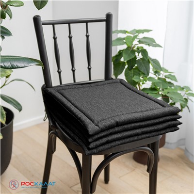 Подушка для стула Home&Style серая ПДС-01(12)
