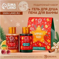 Подарочный набор URAL LAB «Зимнее чудо»: гель для душа и пена для ванны, 2х100 мл, Новый Год