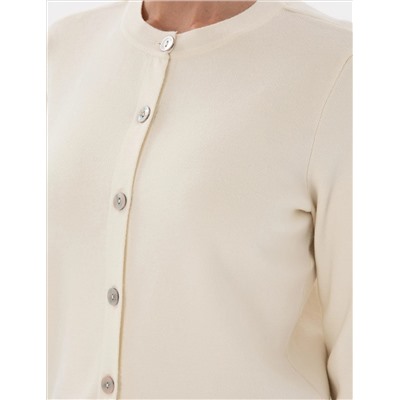 Ecru Slim Fit Nititual Cardigan