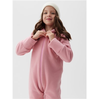 Комбинезон флисовый детский MINAKU: Fleece Soft, розовый, рост 104 см
