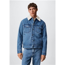Chaqueta vaquera borreguito -  Hombre | MANGO OUTLET España
