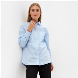 Блузка женская MINAKU: Casual Collection цвет голубой, р-р 50