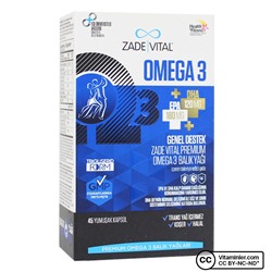 Zade Vital Omega 3 Рыбий жир премиум 45 капсул