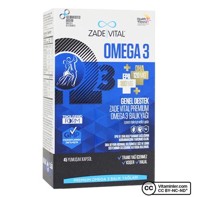 Zade Vital Omega 3 Рыбий жир премиум 45 капсул