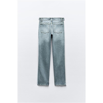 JEANS TRF RECTO BANDA LATERAL TIRO BAJO