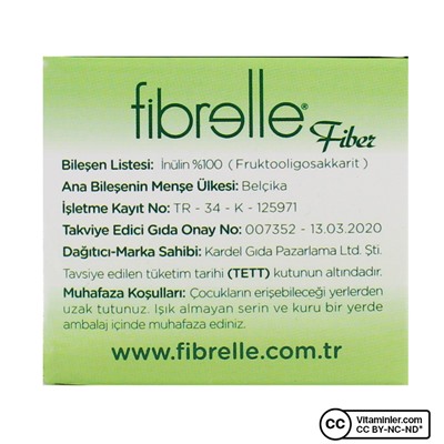 Fibrelle Inulin Fos Prebiotic Fiber 30 пакетиков x 2 гр