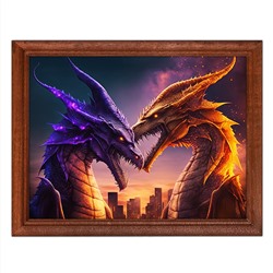 POSG-0218 Постер в рамке 23x17см Драконы