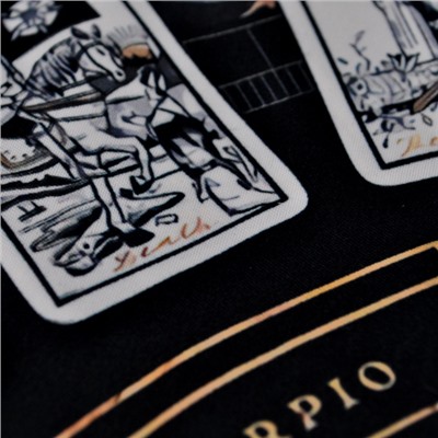 SK023 Скатерть для гадания Знаки Зодиака и карты Таро, 50х50см