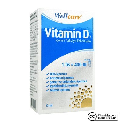 Wellcare Витамин D3 400 МЕ 5 мл спрей