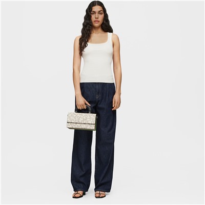 Bolso bandolera - topo y negro