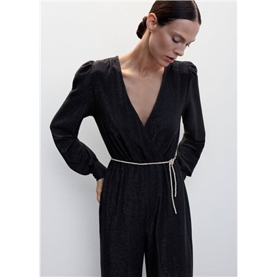 Mono largo lúrex -  Mujer | MANGO OUTLET España
