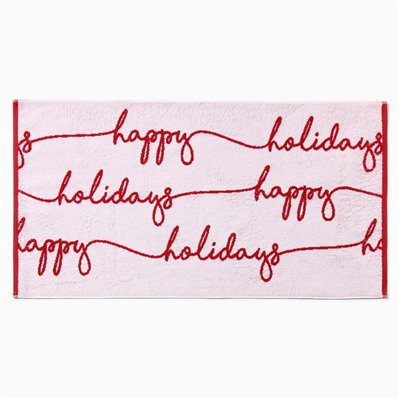Полотенце махровое "Этель" Happy holiday, 50х90 см, 100% хлопок, 420 г/м2