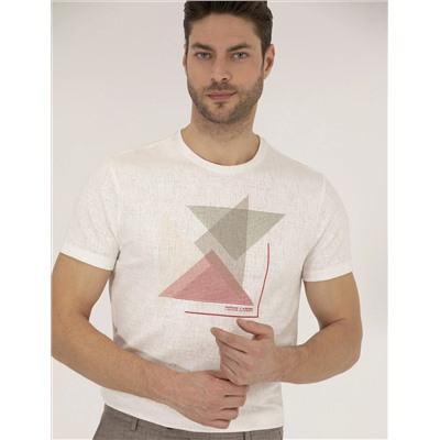 Red Slim Fit Printed Велосипедный велосипед T -For