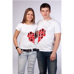 Парные футболки "Love Him/Her" мозаика