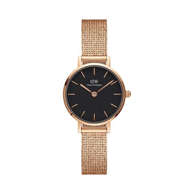 Reloj de cuarzo de acero y chapado en oro rosa Melrose