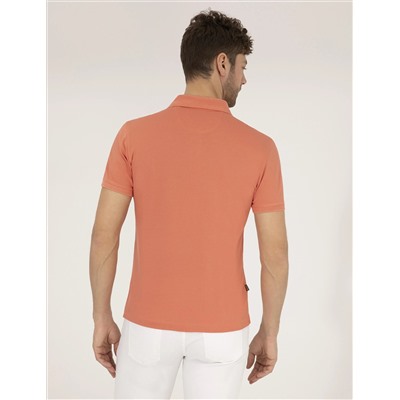 Pink Slim Fit Polo Yaka Mercerized T -For