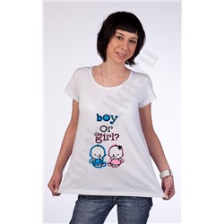 Футболка для беременных "Boy or Girl?"