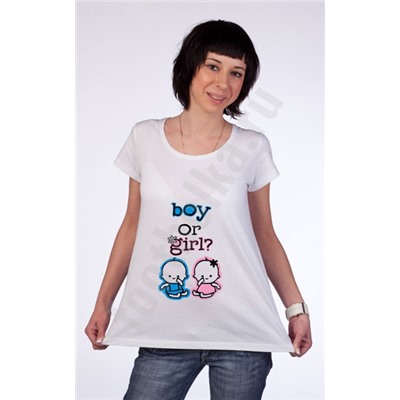 Футболка для беременных "Boy or Girl?"