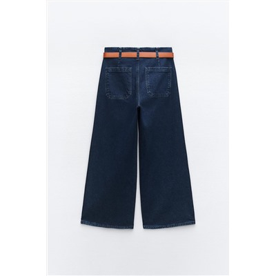 JEANS Z1975 WIDE LEG CROPPED TIRO ALTO CINTURÓN