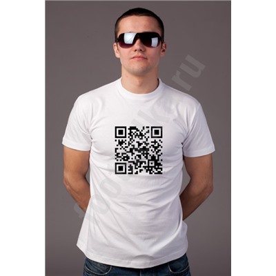 Футболка "Самый лучший в мире муж" / QR код /