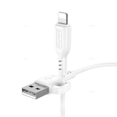 Кабель USB - Lightning BOROFONE BX91 (белый) 1м