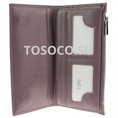k-1009-6 purple кошелек женский экокожа 9х19х2