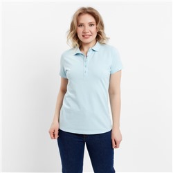 Футболка (поло) женская MINAKU REGULAR FIT: цвет голубой, р-р 50