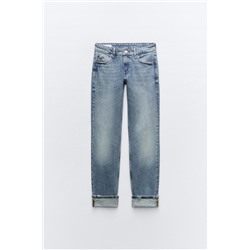 JEANS TRF SLIM FOLDED FIT TIRO BAJO